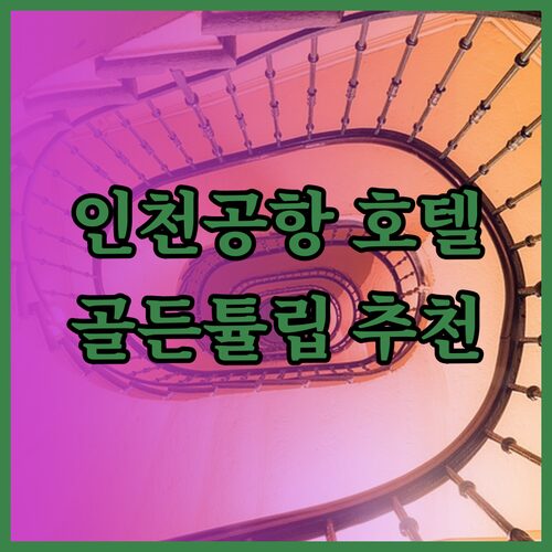인천공항 호텔 예약 고민? 골든튤립 브라운도트 오션파크나인 장단점 총정리